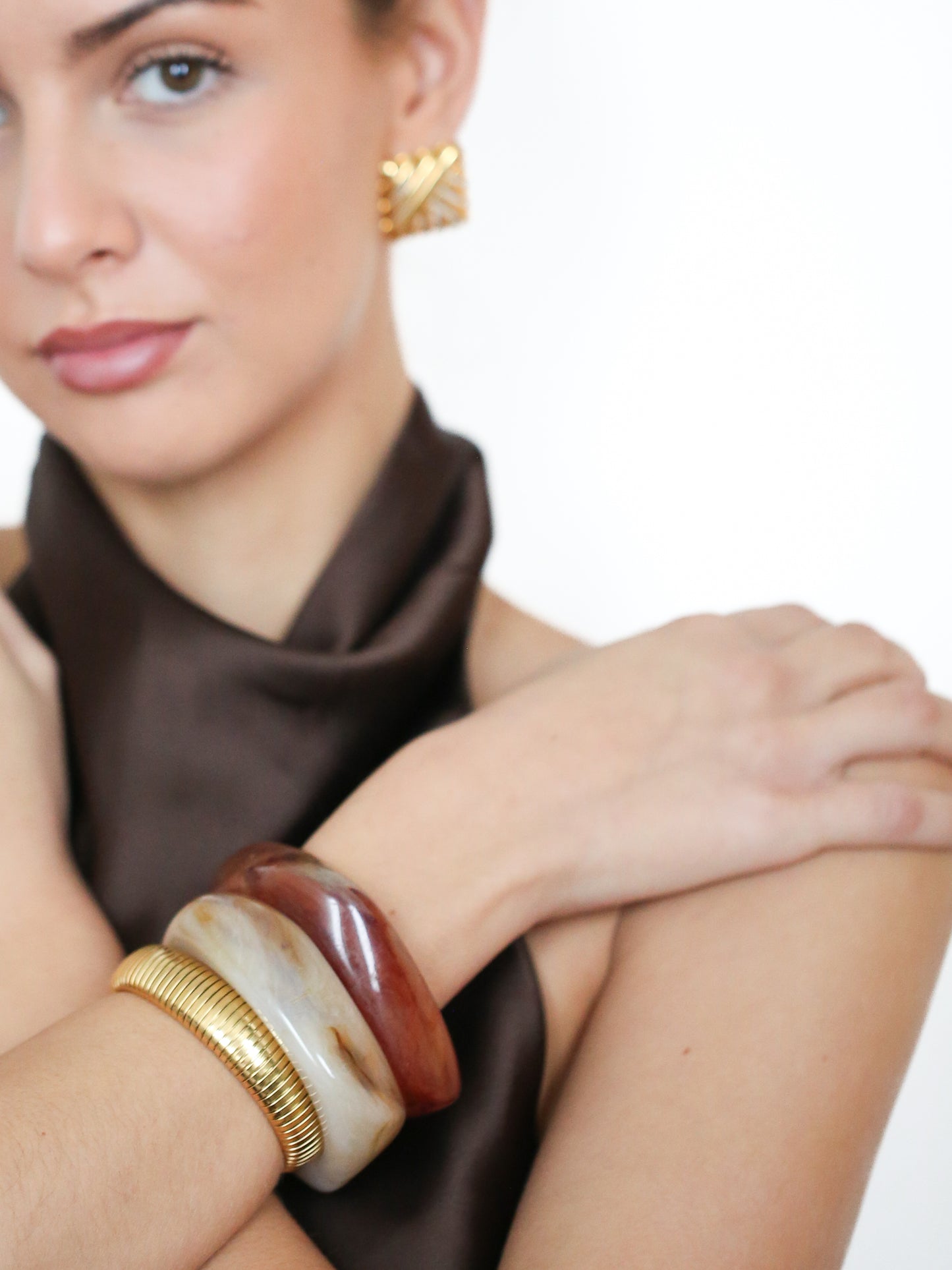 Sculpted Square Bangle