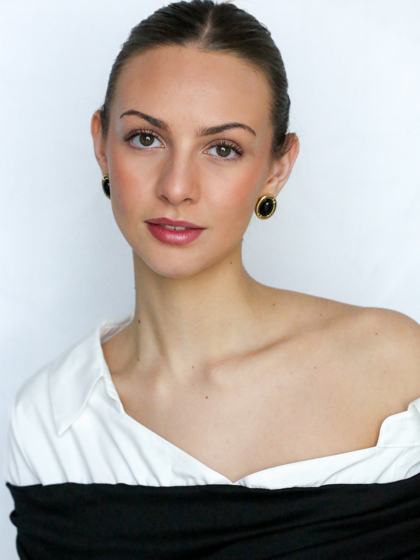 Camille Studs In Black