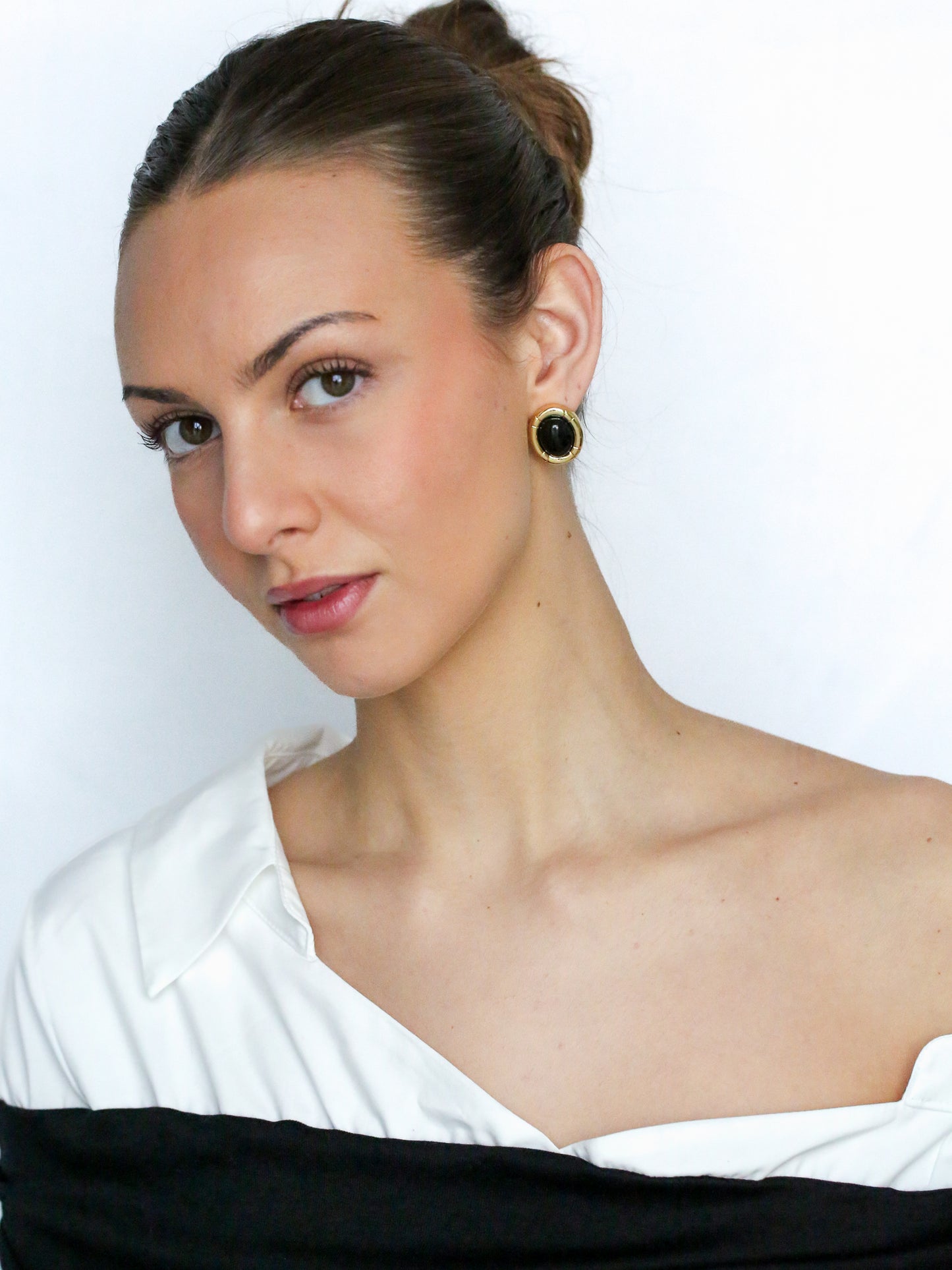 Camille Studs In Black