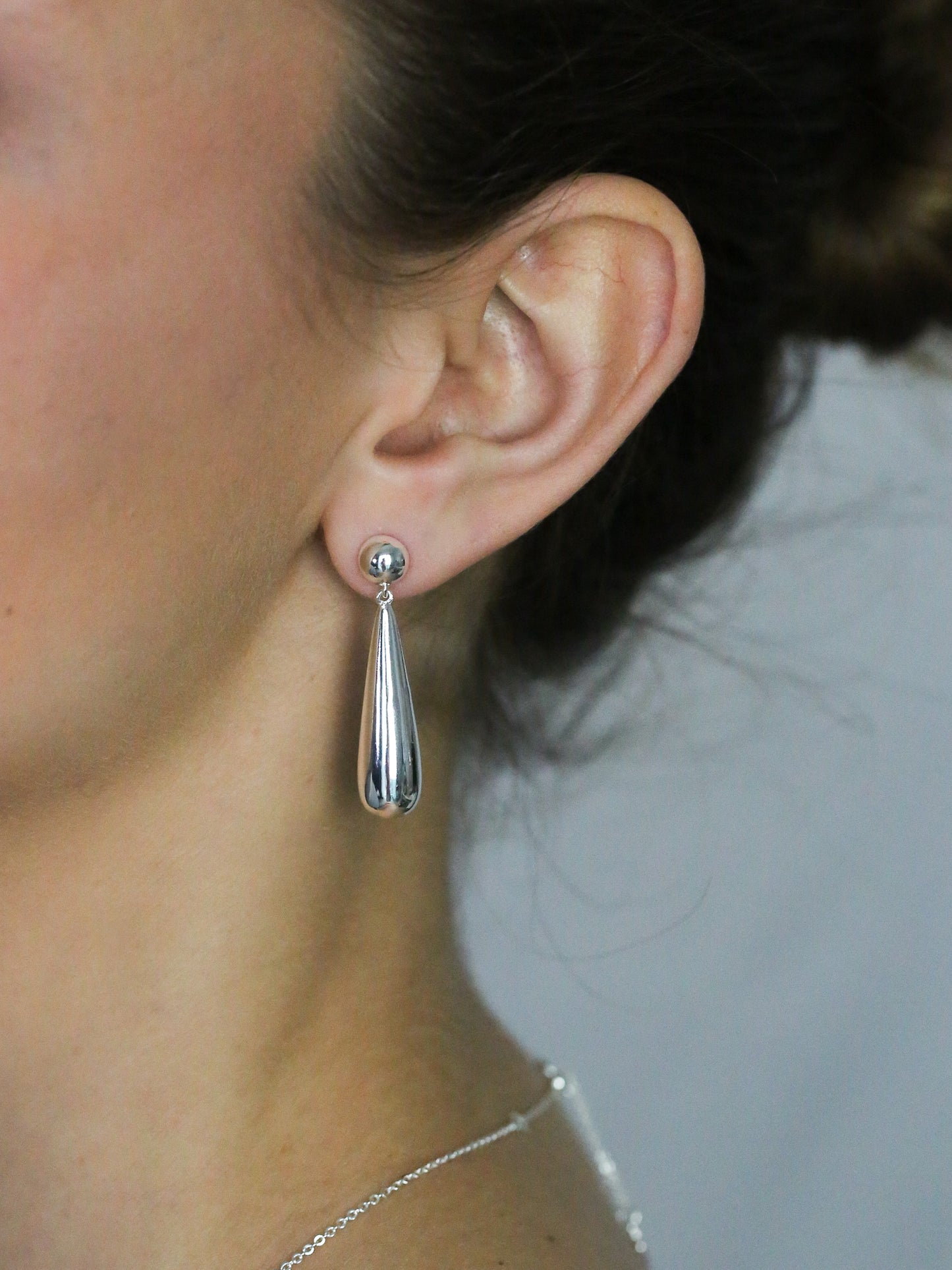 Solace Drop Earrings In Silver