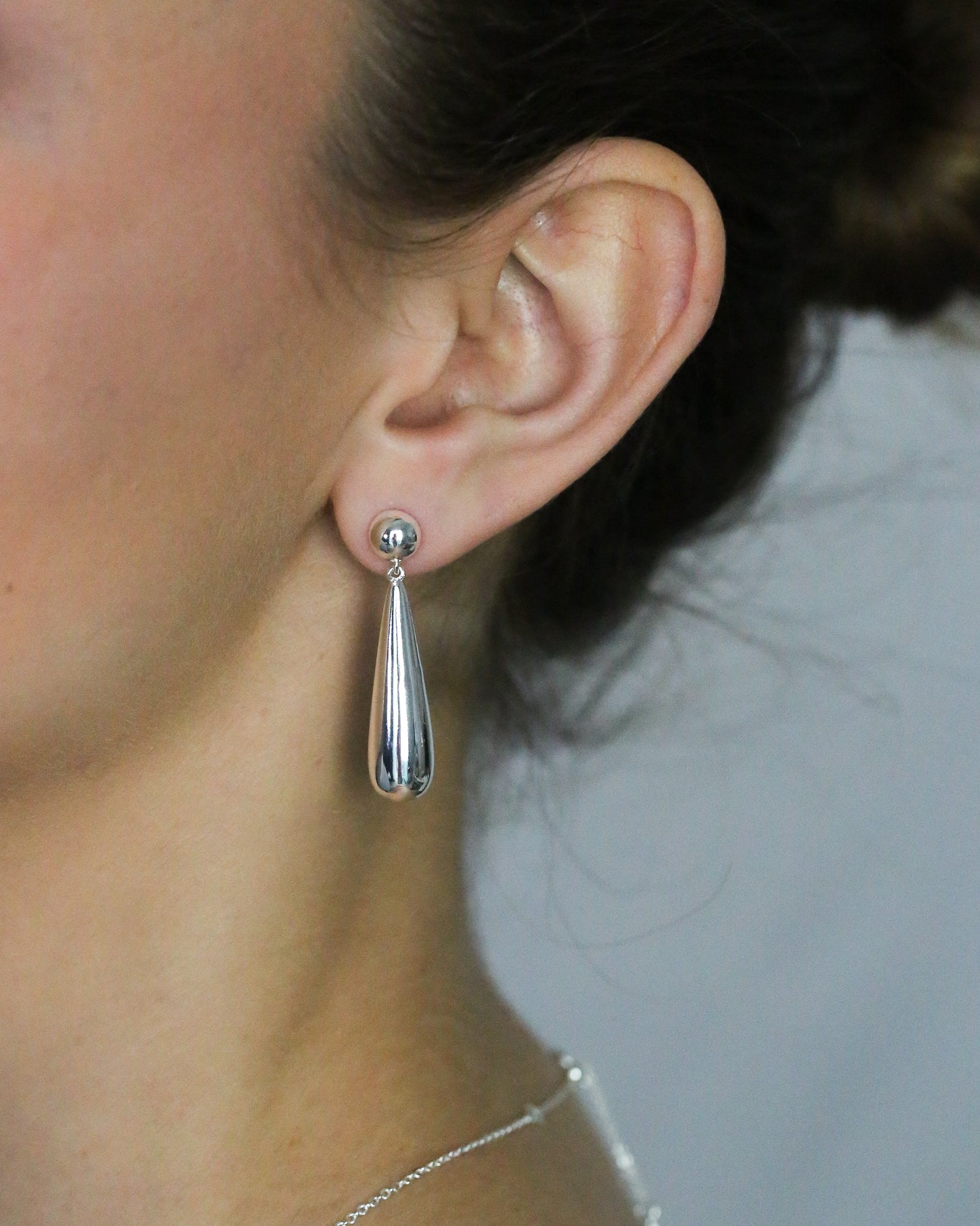Solace Drop Earrings In Silver