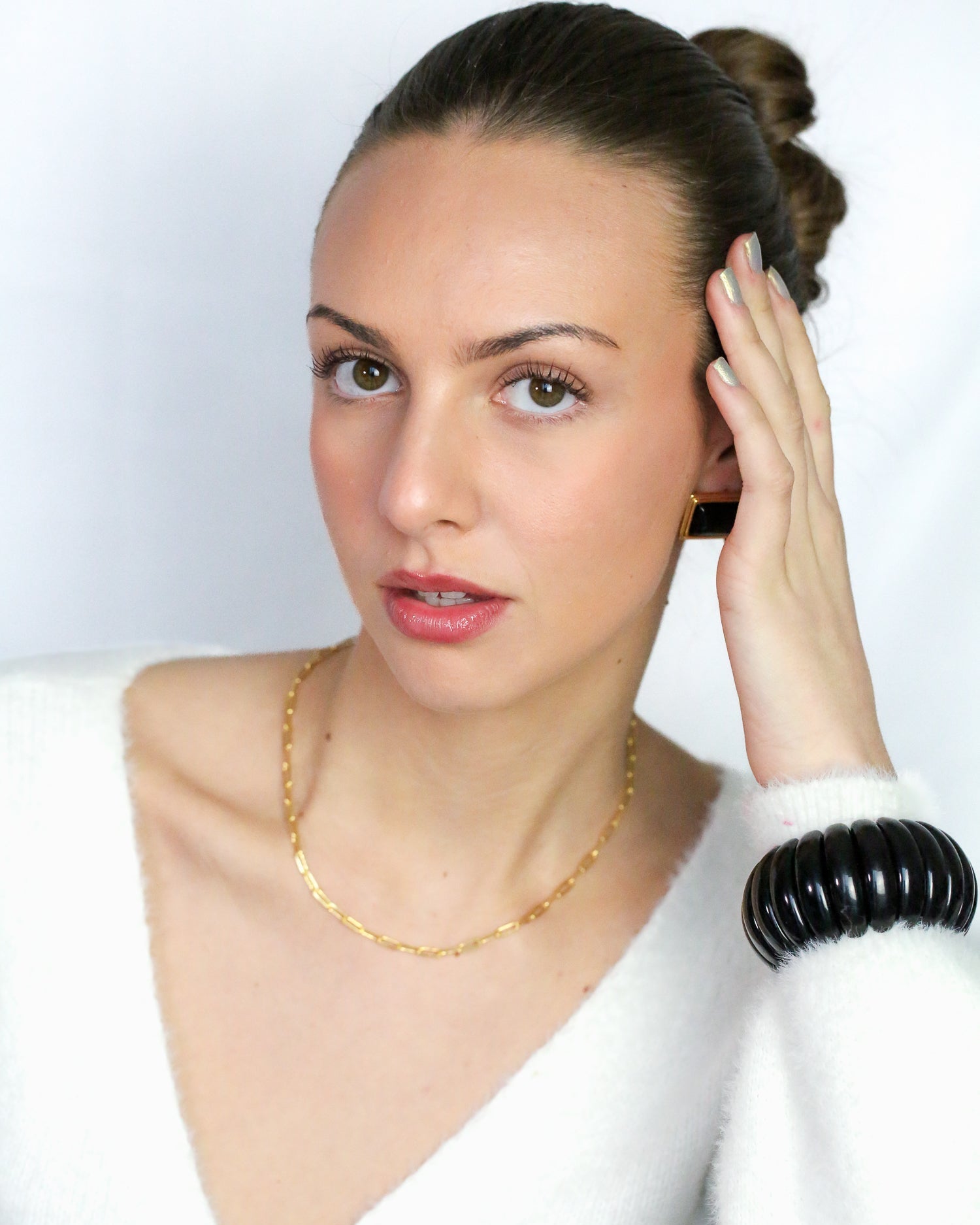 The Dome Bangle In Black