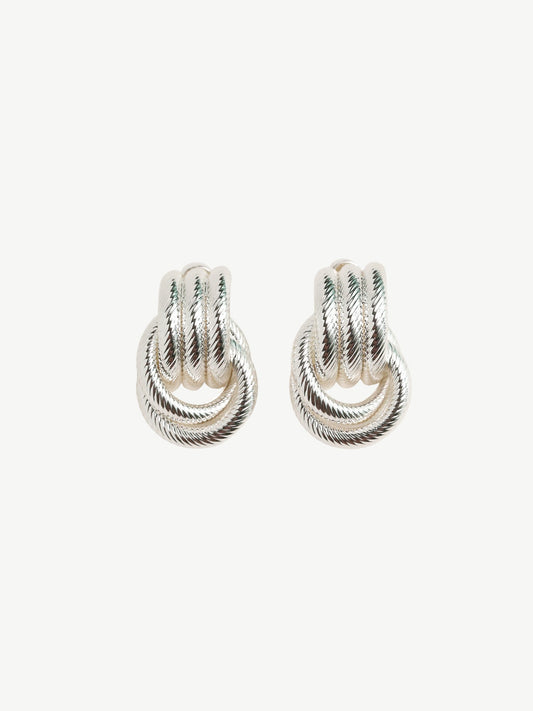 The Rope Knot Studs Silver