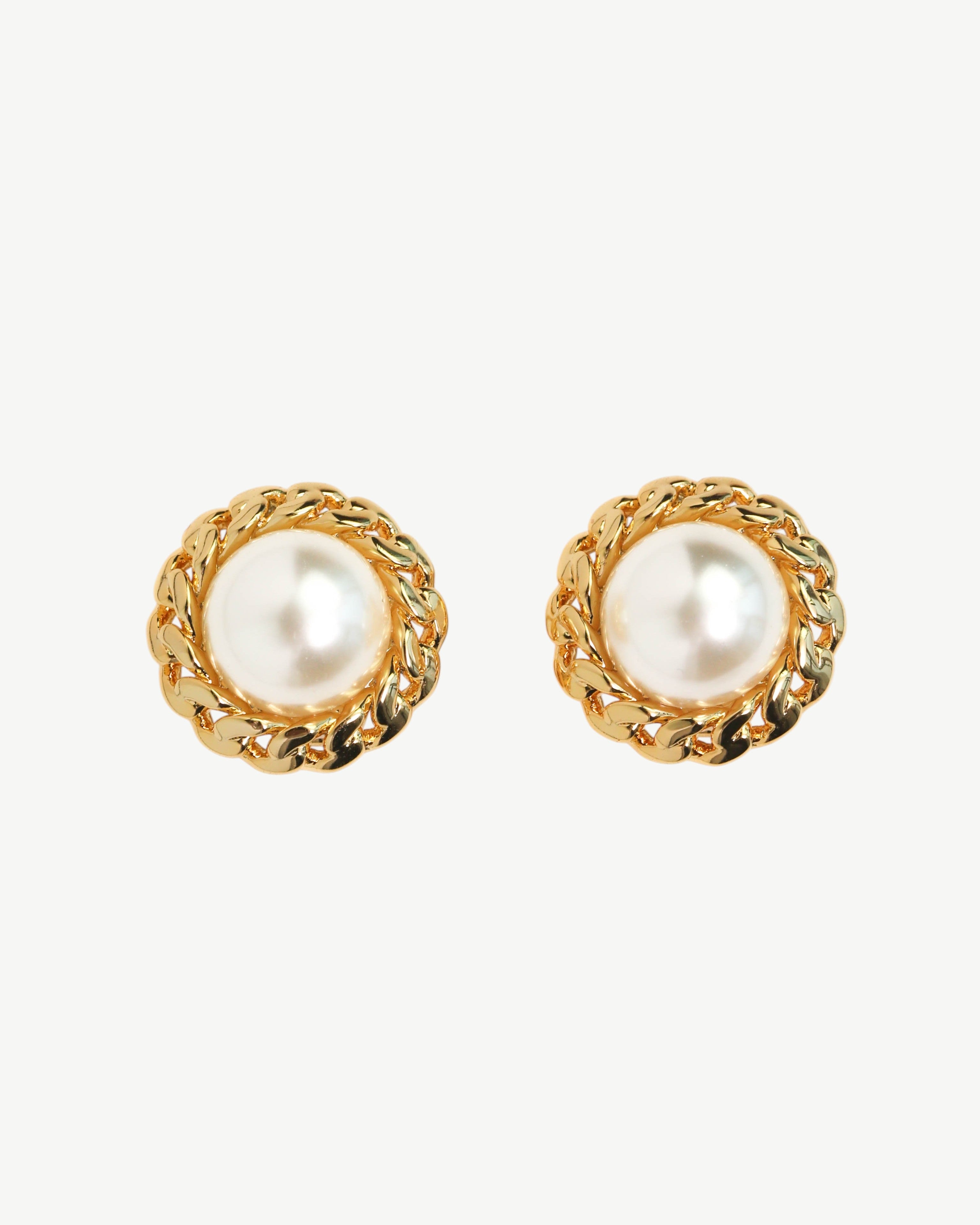 Arabella Pearl Clip On Studs