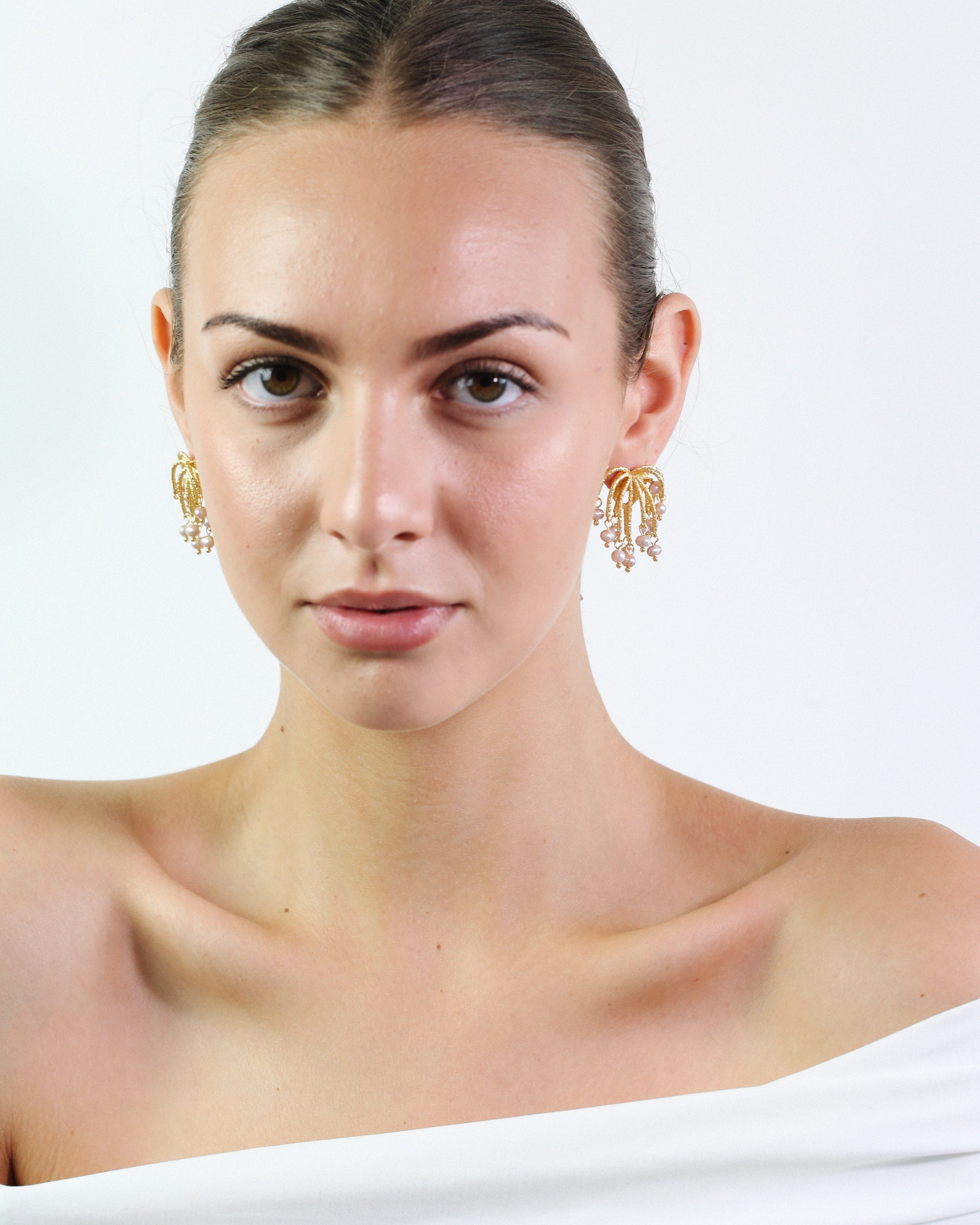 Firework Freshwater Pearl Earrings