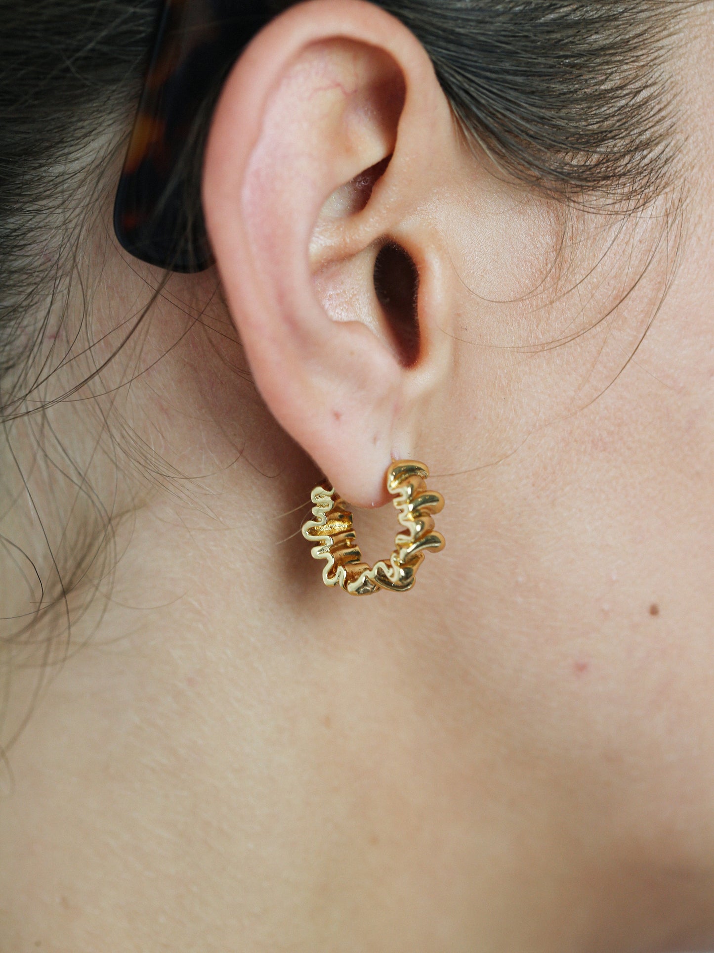 Aurum Crease  Hoops